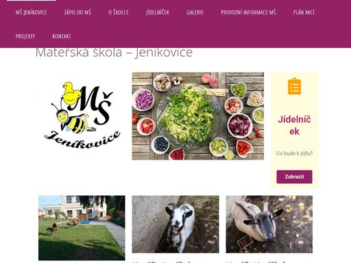 jsme vesnická mš rodinného typu. děti tráví mnoho času venku v přírodě i na našich environmentálně zaměřených zahradách.