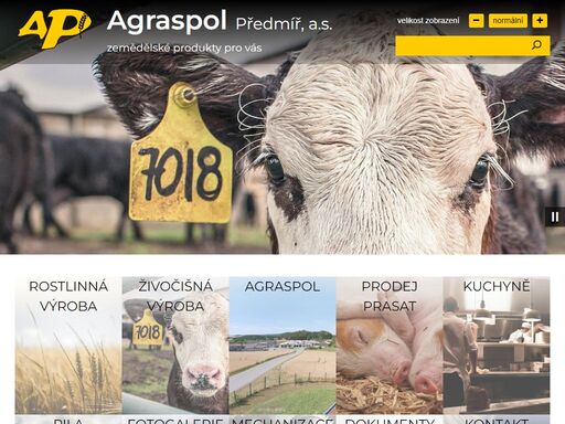 oficiální web agraspol předmíř, a.s.