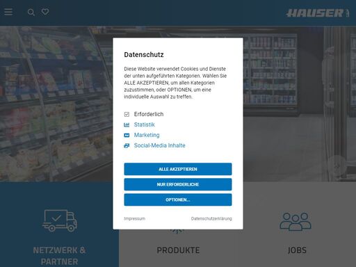 hauser ist europaweit erfolgreicher komplett-anbieter für kühlmöbel und kältetechnik. hauser bietet seinen internationalen kunden innovative, energiesparende kältelösungen, sowie das gesamte projektmanagement und service. hauser begleitet sie über die gesamte lebensdauer ihrer kälteanlage.