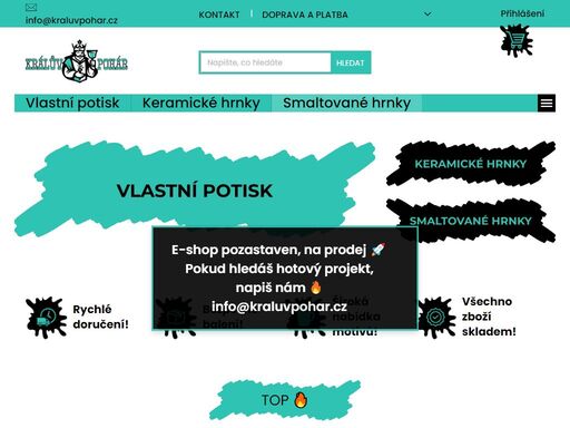 vstupte do světa originálních hrnků, kde se spojuje umění s funkcionalitou. každý kultovní hrnek v naší sbírce je vytvořen s mimořádnou pečlivostí. kvalitní materiály a dlouhotrvající potisk zajistí, že se vaše designy jen tak nesmyjí.