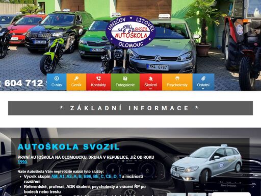 autoškola nabízí nepřetržitě školení řidičů, výuku a výcvik těchto skupin: am, a1, a2, a, b, b96, be, c, ce, d, de, t, vrácení řp po bodech, nebo po trestu.