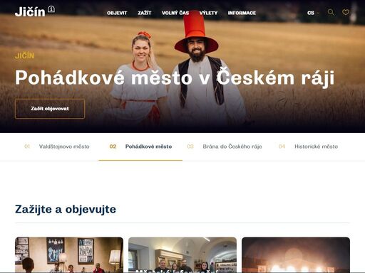 jičín je pohádkové, historické, ale i moderní a dynamické město. ať už vás k jeho návštěvě zlákaly historické památky, pohádkové příběhy václava čtvrtka nebo chcete vyrazit dále do českého ráje, tak jste tu správně. jičín vám to vše může nabídnout.