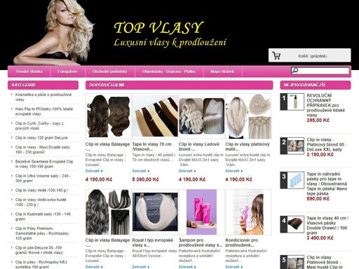 topvlasy - luxusní vlasy k prodloužení