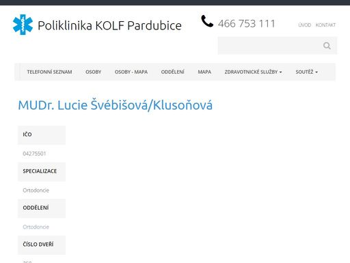 mudr. lucie švébišová/klusoňová