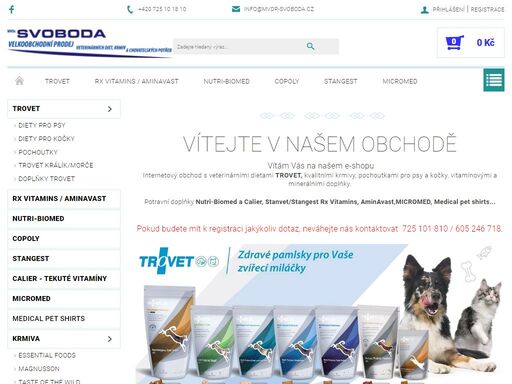 vítejte v našem obchodě, mvdr-svoboda.cz