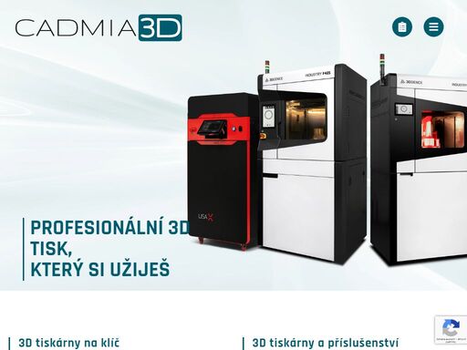 cadmia 3d - specialista na průmyslový 3d tisk a sls tiskárny. je také výhradním distributorem tiskáren 3dgence a sinterit včetně příslušenství