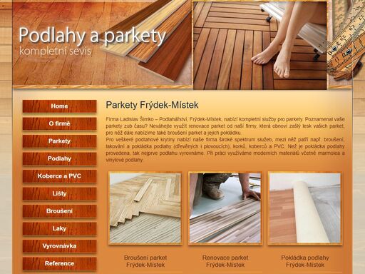 parkety, pokládka podlahy, broušení parket a renovace parket to je firma fa ladislav šimko frýdek-místek.