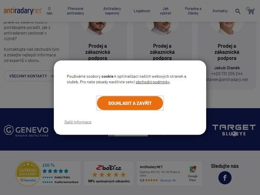 nabízíme legální řešení řidičům, kteří chtějí cestovat v klidu a bezpečí. jsme výhradním distributorem renomovaných výrobců radarových detektorů do čr