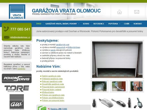 prodáváme a montujeme sekční vrata, rolovací vrata, dvoukřídlá vrata. výroba posuvných a křídlových brán, branek. prodej a montáž pohonů. poskytnutí pozáručního servisu pohonů vrat a brán. vstupní dveře. stavební zednické přípravy. prodej vysílačů.