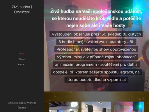 hudba na vaši oslavu, svatbu, firemní akci či párty. ozvučení kulturních akcí.