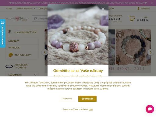 šperky s duší již od roku 2010. kouzelný obchod plný autorských šperků a dalšího sortimentu z minerálů, tvorba meditačních sedáků a lapačů snů, přírodní kosmetika, feng shui, svíčky, aromaterapie, bachovy esence, australské esence apod.