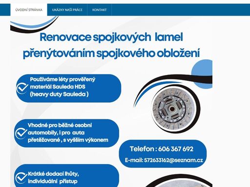 www.renovace-brzdovych-celisti-spojek.cz