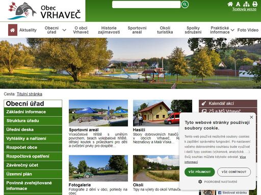 obec vrhaveč - oficiální stránky obce. informace pro občany a turisty.