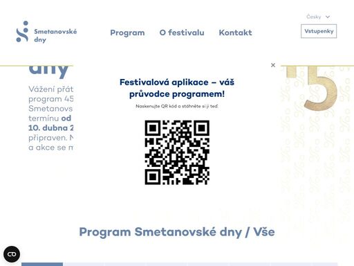 39. ročník festivalu smetanovské dny.