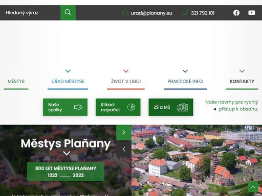 oficiální stránky městyse plaňany