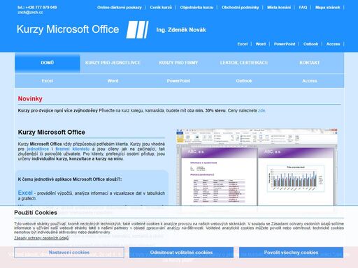 kurzy microsoft office excel, word, powerpoint pro jednotlivce v hradci králové, pardubicích, praze 
a dalších městech - ing. zdeněk novák, kurzy pro jednotlivce, kurzy pro skupiny, individuální kurzy, kurzy na míru,	
kurzy pro živnostníky, kurzy pro podnikatele, kurzy pro zaměstnance, kurzy pro uchazeče a zájemce o zaměstnání, kurzy pro ženy na mateřské dovolené, 
kurzy pro manažery, kurzy pro firmy, příprava na přijímací pohovor, tvorba tabulek, dokumentů, prezentací, zvýhodněné balíčky kurzů, konzultace, 
hradec králové, pardubice, praha a další města. lektor s certifikací microsoft office specialist master 2010, 18 let zkušeností, pc učebna. 
verze 2010 nebo 2013.