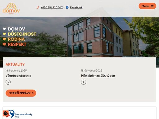 náš domov patří mezi kapacitně menší domovy pro seniory s dlouhodobě budovaným klima rodinného typu. uživatelům nabízíme útulné jednolůžkové, dvoulůžkové pokoje, z nichž většina má na pokoji vlastní koupelnu s wc. zjistěte o nás více.