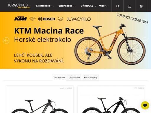 juvacyklo - vše pro lidi na kole. jízdní kola, horská kola, elektrokola a veškeré příslušenství pro cyklisty. profesionální servis kol.