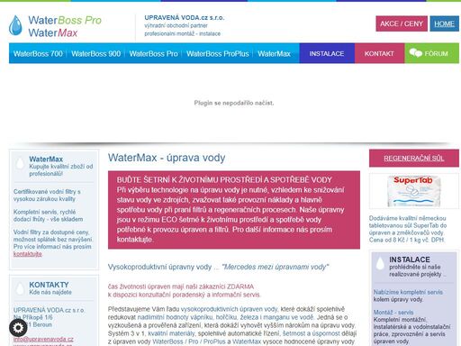 úprava a změkčení tvrdé vody, odstranění manganu a železa, filtrace - watermax.cz