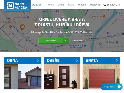 prodej kvalitních oken, dveří a garážových vrat na pobočce olomouc. ? neváhejte a navštivte nás pro informace a cenovou nabídku! 