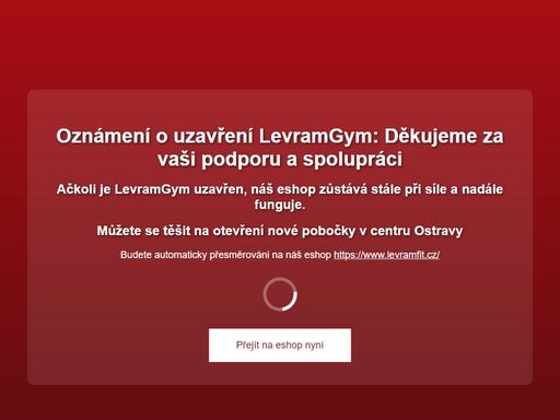 soukromí, individuální přístup a non-stop provoz. to je levram gym, první skutečně soukromé fitness v ostravě. přijďte si zacvičit, první vstup máte zdarma.