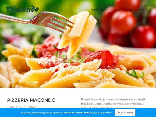 pizzeria macondo je malá rodinná restaurace s téměř třicetiletou tradicí. nachází se v klidném dvorečku v areálu třeboňského zámku.