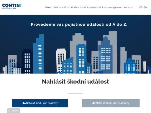 contin je členem mezinárodní sítě likvidátorů pojistných událostí a poskytuje komplexní služby a poradenství v oblasti likvidace škod a risk managementu. 