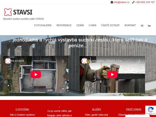 stavební systém suchého zdění - stavba domu rychle a jednoduše suchou cestou bez mokrých procesů. ideální řešení pro váš dům nebo garáž.