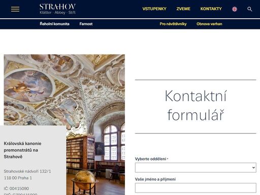 www.strahovskyklaster.cz/kontakty