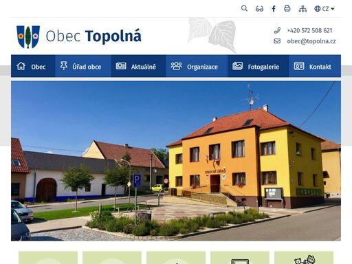 oficiální stránky obce topolná