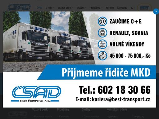 jsme solidní, spolehlivou a flexibilní dopravní společností s ryze českou vlastnickou strukturou a téměř 70-ti letou tradicí.