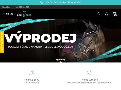 ?? široký výběr jezdeckých potřeb s více než 2000 produkty skladem  ?? světové i domácí značky  ?? extra rychlé dodání  ?? prodejna v holešově - equifeed