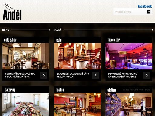 navštivte naše stránky anděl café, club a restaurant plzeň a brno