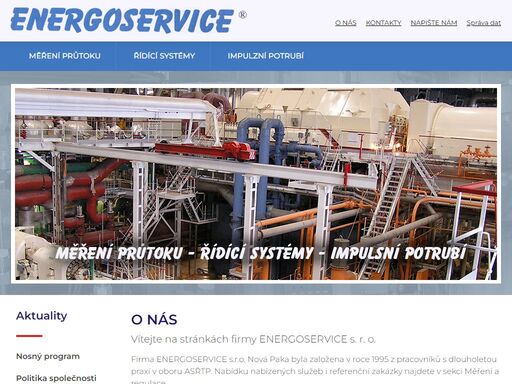 energoservice s. r. o., měření průtoku, řídící systémy