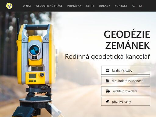poskytujeme komplexní geodetické práce. ať už potřebujete geometrický plán, zaměření pozemku nebo vytyčení stavby, neváhejte se na nás s důvěrou obrátit.