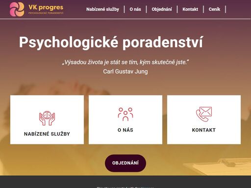 psychologické poradenství poskytuje podporu a pomoc při řešení psychických problémů s cílem objasnit příčiny a překážky související s osobnostní změnou. pracujeme s klienty individuálně, poskytujeme jim prostor k vyjádření a pochopení jejich konkrétního problému. výstupem těchto setkání jsou praktická doporučení, která klienti mohou ihned začít aplikovat ve svém každodenním životě. v případě potřeby je také možné doporučit následnou či doplňující péči, jako je psychoterapie nebo odborné psychologické či psychiatrické vyšetření.