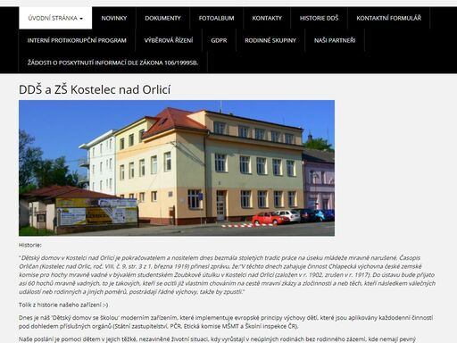 dětský domov základní škola kostelec nad orlicí tyršova