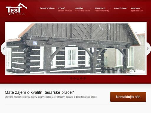 stavíme roubené stavby, krovy, altány, pergoly, přístřežky, garáže a další tesařské práce.