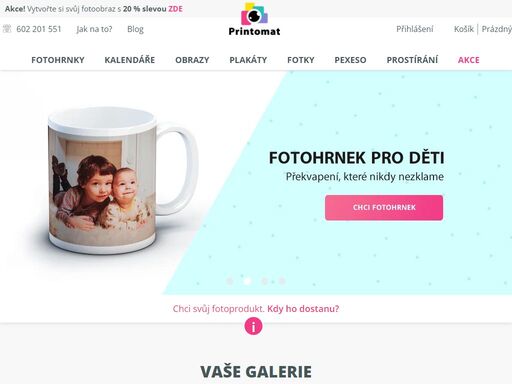 potěšte sebe i své blízké originálním fotodárkem od printomatu v podobě knihy, kalendáře, hrnečku nebo obrazu či plakátu z vašich fotek. to vše na pár kliknutí z pohodlí vašeho domova.
