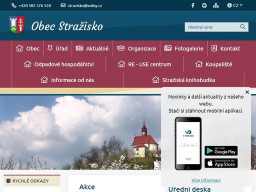 obec, obecní úřad, úřední deska oficiální stránky obce