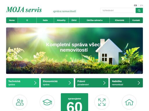 firma moja servis zajišťuje komplexní správu pro činžovní a panelové domy, rezidenční vily, bytové komplexy a bytové a nebytové prostory i právní poradenství.