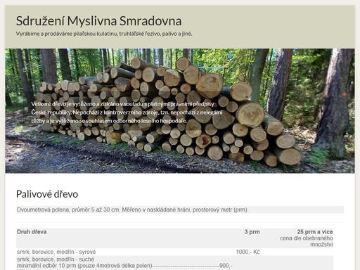 vyrábíme a prodáváme pilařskou kulatinu, truhlářské řezivo, palivo a jiné. kul .jpg foš