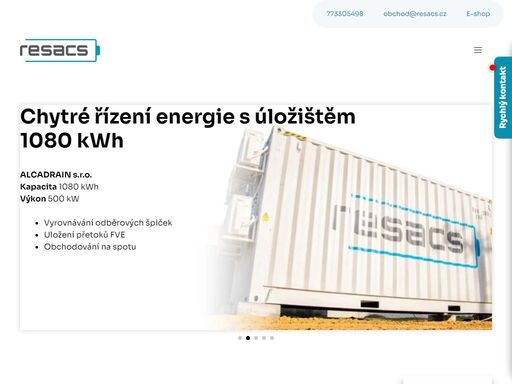 vyzkoušejte baterie resacs špičkové kvality. vyvíjíme vlastní technická řešení, která neustále vylepšujeme a optimalizujeme.