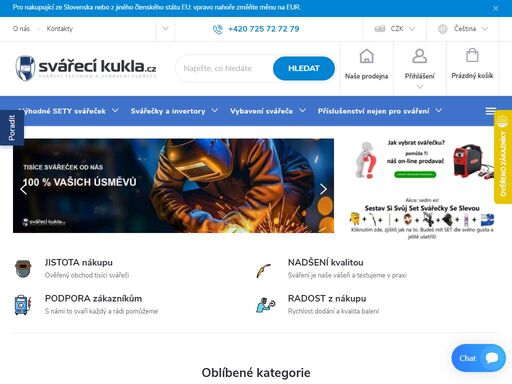 specialisti na svářecí techniku. svářečky ??, invertory, svářecí kukly ??, elektrody, dráty a veškeré vybavení pro svářeče. ověřený obchod ??.