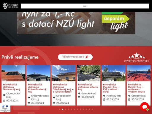 energie do domu - kontaktujte nás a zjistíte, jak můžeme i vám ušetřit desítky tisíc za náklady na bydlení!