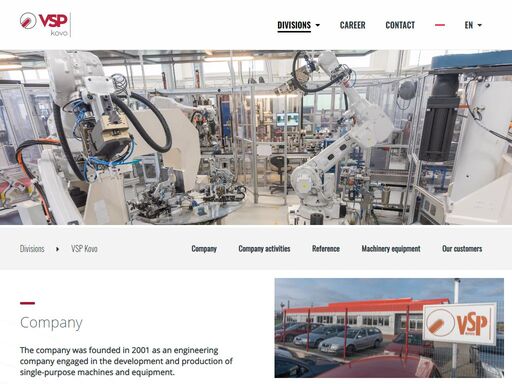 zajištění komplexních služeb v oblasti automatizační a robotizační techniky.