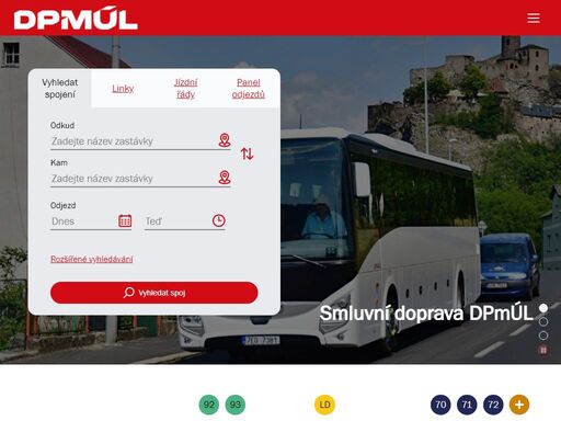 dopravní podnik zajišťuje zejména provoz hromadné dopravy ve městě ústí nad labem a jeho blízkém okolí, k čemuž disponuje vozovým parkem autobusovým a trolejbusovým.