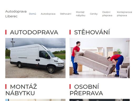 autodoprava liberec, stěhování, montáž nábytku