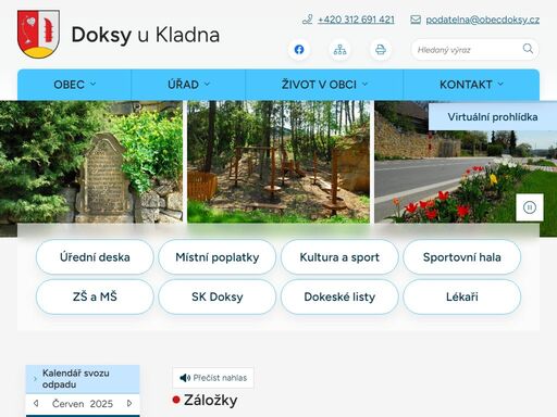 oficiální stránky obce doksy