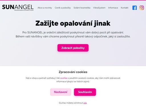 zažijte slunce jinak. pro sunangel je srdeční záležitostí poskytnout vám dobrý pocit při opalování. během vaší návštěvy vám chceme poskytnout přesně takový odpočinek, jaký si zasloužíte.